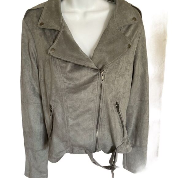 GF Collection Moto Jacket, Small Metallic Look - Picture 1 of 3